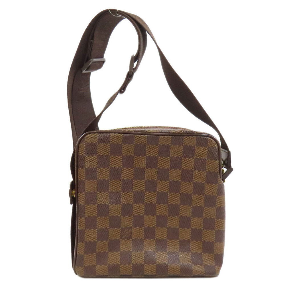 Louis Vuitton Canvas Olaf Bag Shoulder Damier Brown